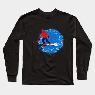 Let's Ski! - Downhill Skier Long Sleeve T-Shirt